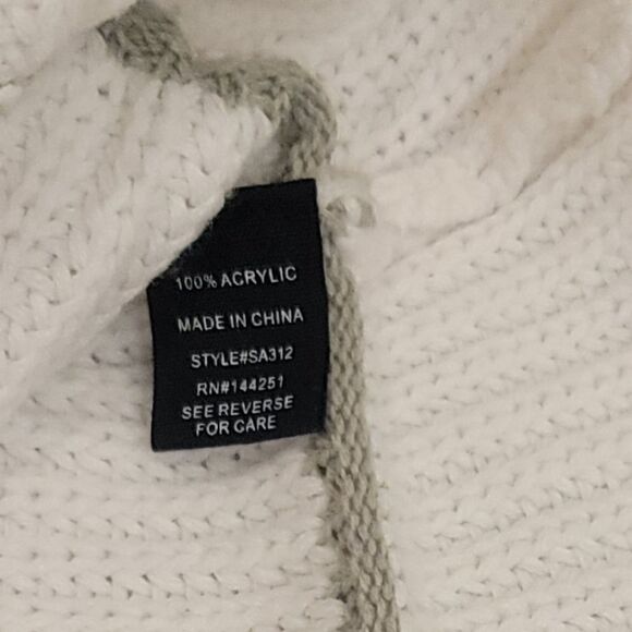 Anthropologie Cropped Sweater Womens Size XS Oversized Crewneck Striped - Picture 4 of 4